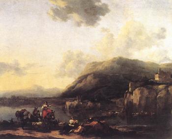 尼古拉 波桑 landscape With Jacob Rachel And Leah 尼古拉 波桑 landscape With Jacob Rachel And Leah